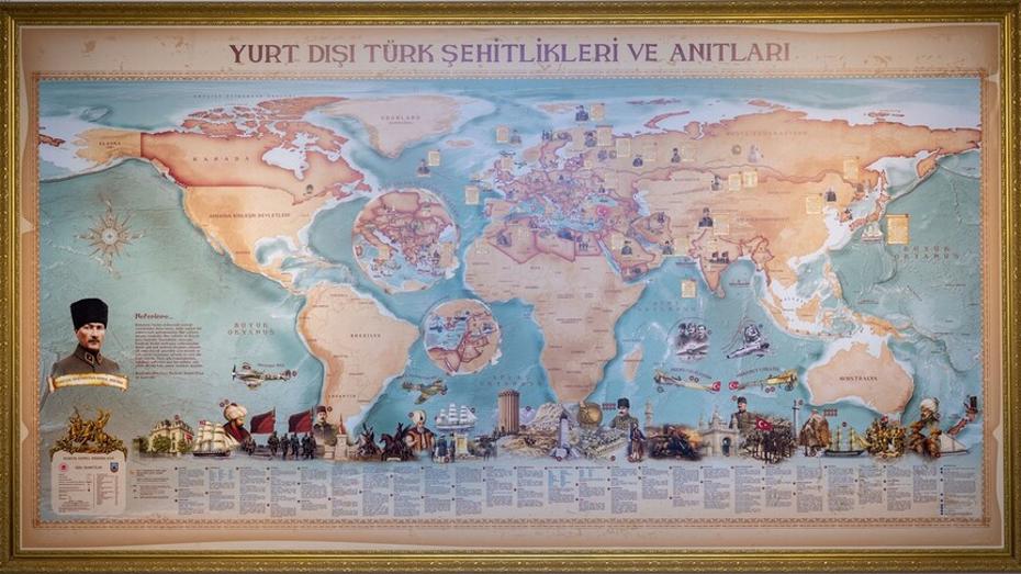 Türk Şehitlikleri Tek Haritada: 48 Ülkeden 172 Anıt ve Şehitlik Detayları Görsellerle Bir Arada
