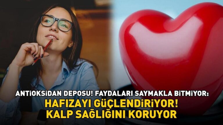 Antioksidan koruma! Her şeyi içerir: Omega-3 yağ asitleri, E, C ve K vitaminleri! Hafızayı güçlendirir, kalp sağlığını korur